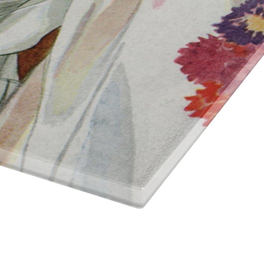 新郎新婦とのビンテージ結婚式 カッティングボード (角)