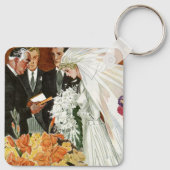 新郎新婦とのビンテージ結婚式 キーホルダー (裏面)