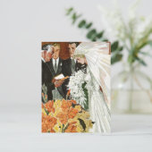 新郎新婦とのビンテージ結婚式 ポストカード (スタンド正面)