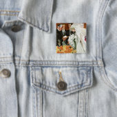 新郎新婦とのビンテージ結婚式 缶バッジ (インサイチュ)