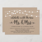 新郎新婦と一緒にお祝いを, ウェディングエロープメント 招待状 (正面/裏面)