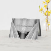 新郎新婦に。 カード (黄色い花)