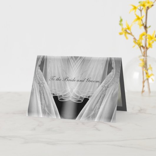 新郎新婦に。 カード (黄色い花)