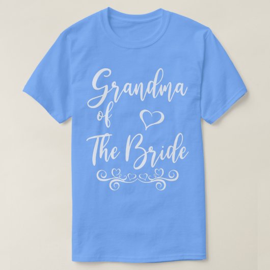 新郎新婦のおばあちゃん結婚のマッチング Tシャツ (デザイン正面)