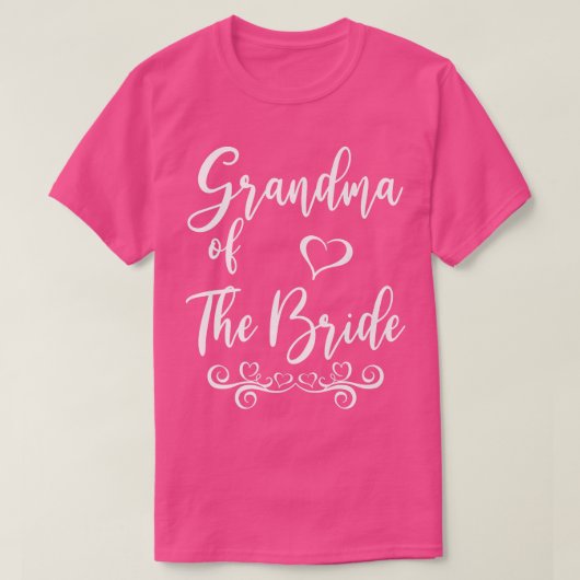 新郎新婦のおばあちゃん結婚のマッチング Tシャツ (デザイン正面)