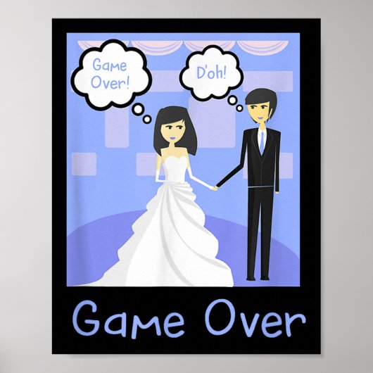 新郎新婦のおもしろいゲーム ポスター (正面)