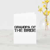 新郎新婦のおもしろいパーティーGifの祖父 カード (黄色い花)