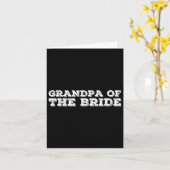 新郎新婦のおもしろいパーティーGifの祖父 カード (黄色い花)