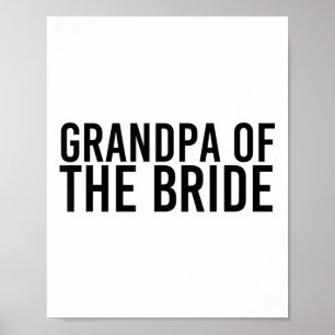 新郎新婦のおもしろいパーティーGifの祖父 ポスター