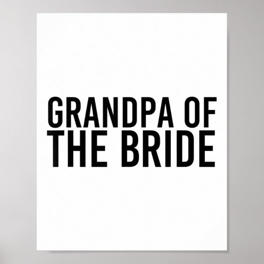 新郎新婦のおもしろいパーティーGifの祖父 ポスター (正面)