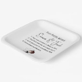 新郎新婦のおもしろい事実 ペーパープレート (傾斜あり)