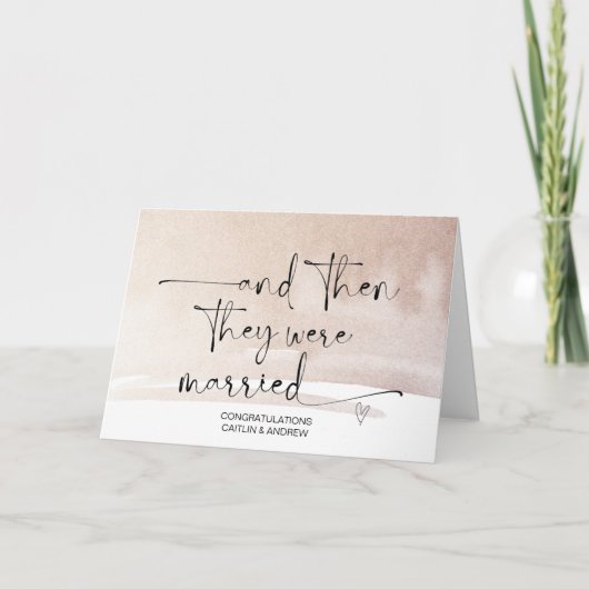 新郎新婦のお祝い カード (正面)