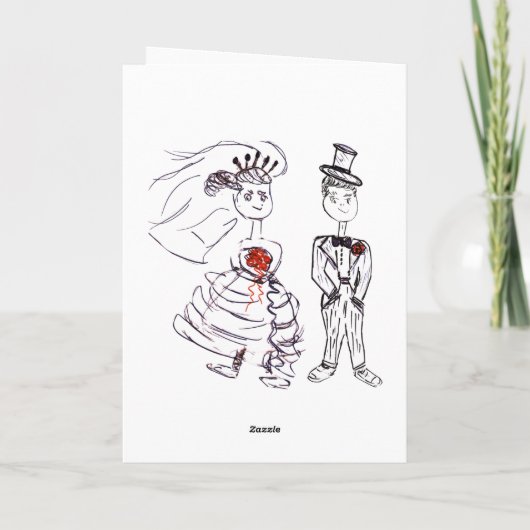 新郎新婦のために カード (裏面)