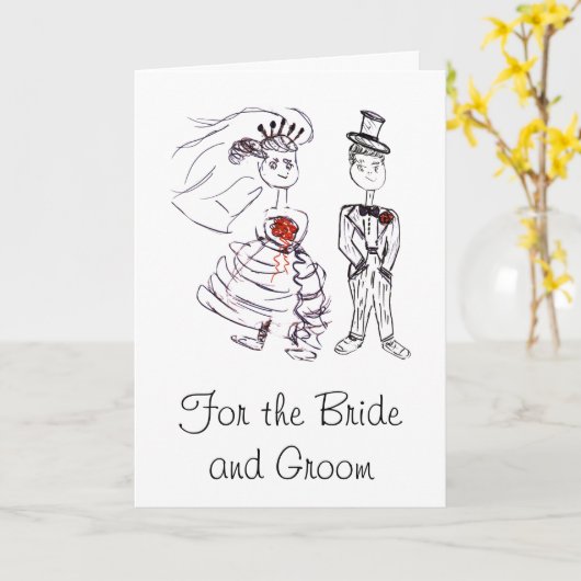 新郎新婦のために カード (黄色い花)