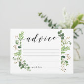 新郎新婦のためのアドバイスカード 招待状 (スタンド正面)
