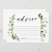 新郎新婦のためのアドバイスカード 招待状 (正面/裏面)