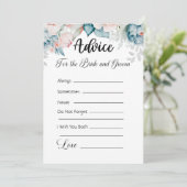 新郎新婦のためのアドバイスグリーンフローラ 招待状 (スタンド正面)