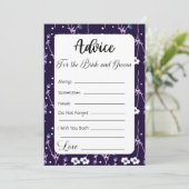 新郎新婦のためのアドバイスダークフローラ 招待状 (スタンド正面)