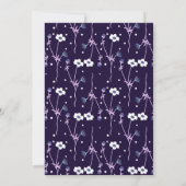 新郎新婦のためのアドバイスダークフローラ 招待状 (裏面)