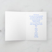 新郎新婦のための子供からの招待の結婚 サンキューカード (内部)