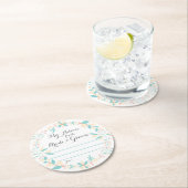 新郎新婦のための私のアドバイス ラウンドペーパーコースター (インサイチュ)