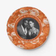 新郎新婦のための美しいランナキュラスプレートCa