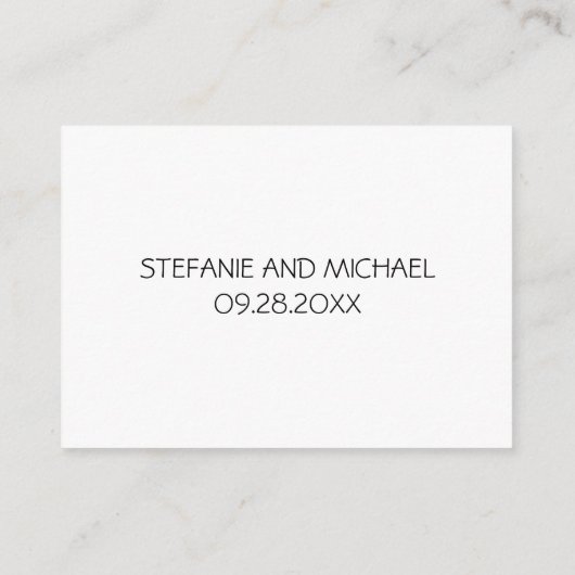 新郎新婦のアドバイスの結婚伝言 アドバイスカード (裏面)