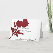 新郎新婦のウェディングカード カード (裏面)