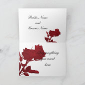 新郎新婦のウェディングカード カード (内部)