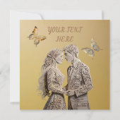 新郎新婦のウェディングギフトカード (裏面)