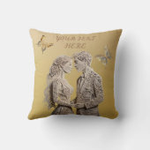 新郎新婦のウェディングギフト クッション (裏面)