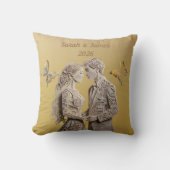 新郎新婦のウェディングギフト クッション (正面)