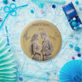 新郎新婦のウェディングギフト ペーパープレート (パーティー)