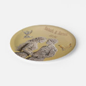 新郎新婦のウェディングギフト ペーパープレート (アングル)