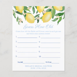 新郎新婦のウェディングシャワー チラシ