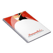 新郎新婦のカスタムなウェディングプランナー{赤い} ノートブック (右側)