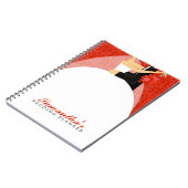 新郎新婦のカスタムなウェディングプランナー{赤い} ノートブック (左側)