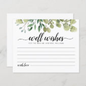 新郎新婦のカードに願う (正面/裏面)