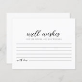 新郎新婦のカードに願う (正面/裏面)