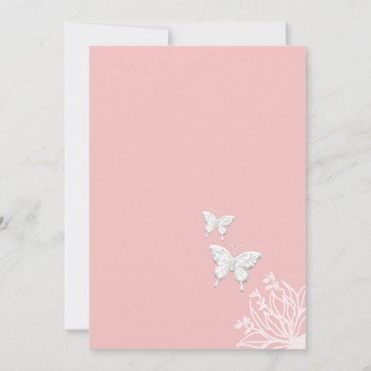 新郎新婦のケーキ結婚トッパー・アフリカ・アメリカン 招待状 (裏面)