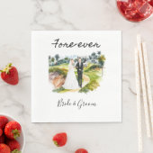 新郎新婦のゴルフのエベ結婚ル スタンダードランチョンナプキン (インサイチュ)