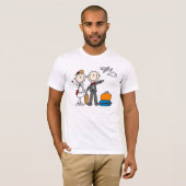 新郎新婦のシャツのためのハネムーンの時間 Tシャツ (正面フル)