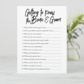 新郎新婦のシャワーゲームを知る 招待状 (スタンド正面)