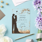 新郎新婦のシルエット アクリル招待状 (インサイチュ (ウェディング))