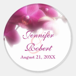 新郎新婦のステッ結婚カー ラウンドシール