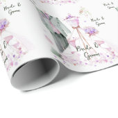 新郎新婦のドレ結婚ス&スーツ ラッピングペーパー (ロールコーナー)