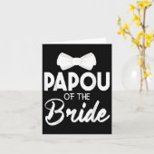 新郎新婦のパパ結婚ハッ結婚したス カード (黄色い花)