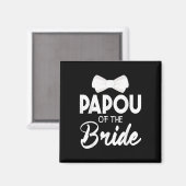 新郎新婦のパパ結婚ハッ結婚したス マグネット (正面/裏面)