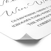 新郎新婦のブライダルカップルのシャワー ポスター (角)