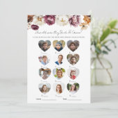 新郎新婦のブライダルシャワー 招待状 (スタンド正面)